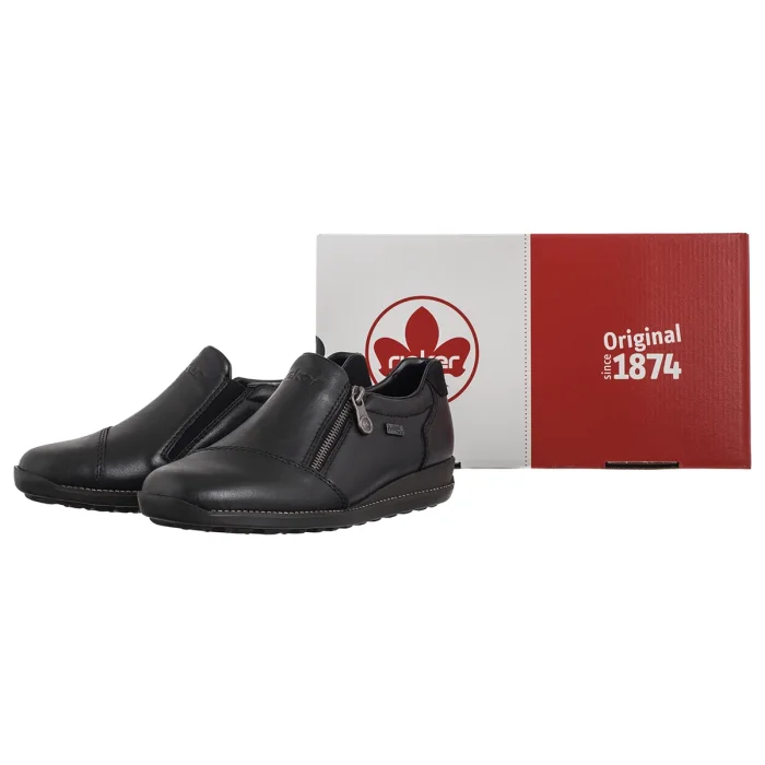 Półbuty Rieker Czarne 44265-00 Black – zdjęcie 6