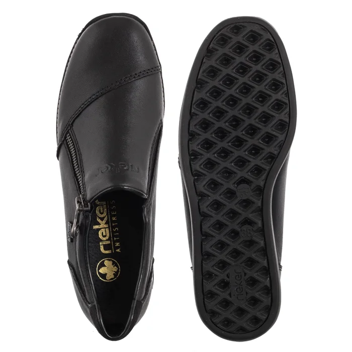 Półbuty Rieker Czarne 44265-00 Black – zdjęcie 5