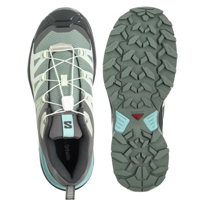 Buty Trekkingowe Salomon X Ultra 360 W Green Milieu/Urban Chic/Clearly Aqua 477395 – zdjęcie 5