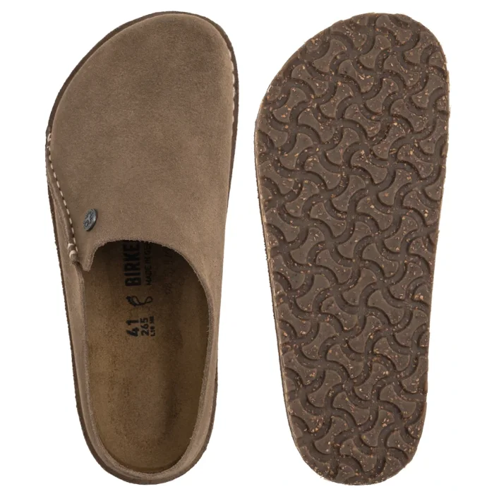 Klapki Birkenstock Zermatt Premium Suede Gray Taupe 1021318 – zdjęcie 5