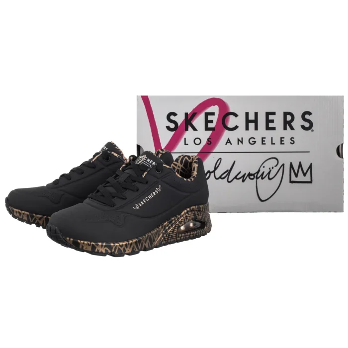 Sneakersy Skechers Uno Loving Love Black/Rose Gold 155506/BKRG – zdjęcie 6