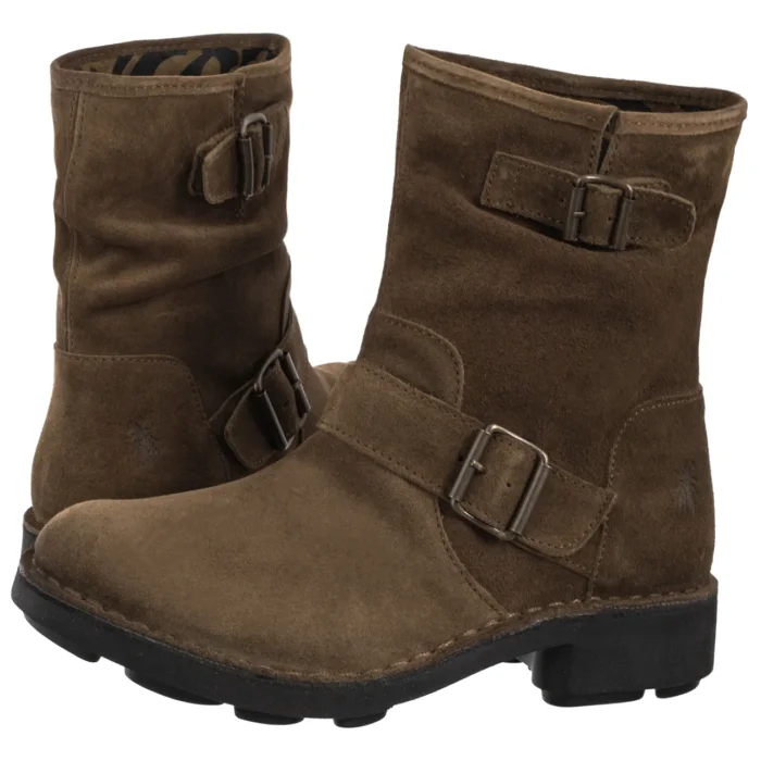 Botki FLY London Nire Oil Suede Elephant P211178003 – zdjęcie 1