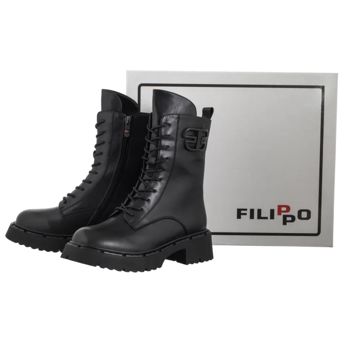 Workery Filippo Czarne DBT6583/25 BK – zdjęcie 6