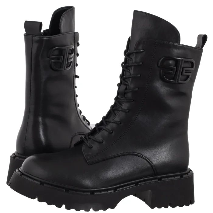 Workery Filippo Czarne DBT6583/25 BK – zdjęcie 1