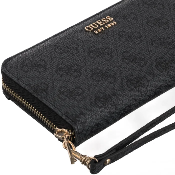 Portfel Guess Brenton Slg Lrg Zip Around SWLG96 48146 Coal Logo – zdjęcie 3