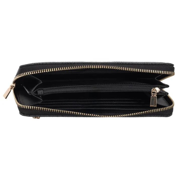 Portfel Guess Brenton Slg Lrg Zip Around SWLG96 48146 Coal Logo – zdjęcie 5