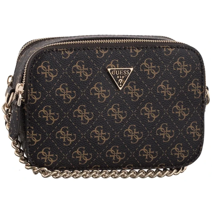 Torebka Guess Noelle II Crossbody Camera HWQG96 72140 Brown Logo – zdjęcie 1