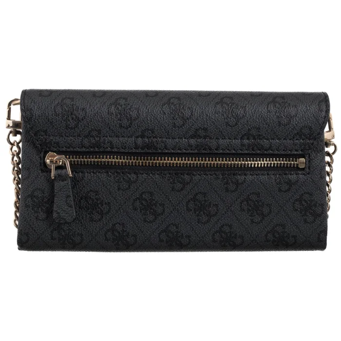 Torebka Kopertówka Guess Noelle II Xbody Flap Organizer HWBG96 72750 Coal Logo – zdjęcie 2