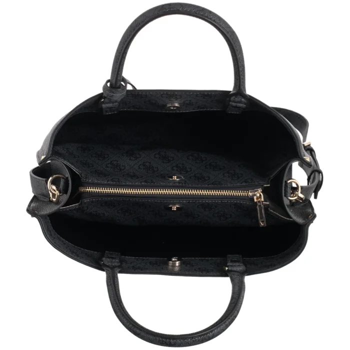 Torebka Guess Meridian II Girlfriend Satchel HWSG69 74060 Coal Logo – zdjęcie 6