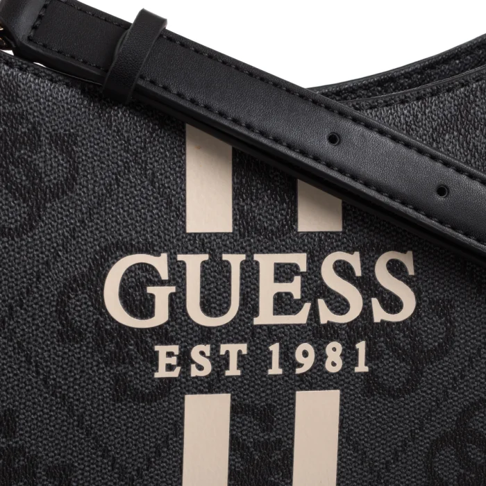 Torebka Guess Noelle II Top Zip Shoulder Bag HWOS96 72180 Coal Logo – zdjęcie 4