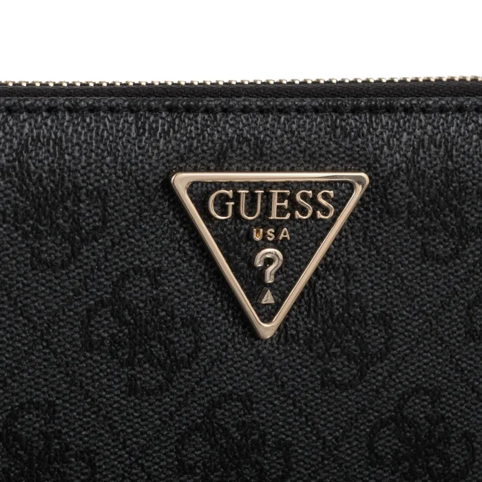 Portfel Guess Laurel II Slg Large Zip Around SWSG74 59146 Coal Logo – zdjęcie 4