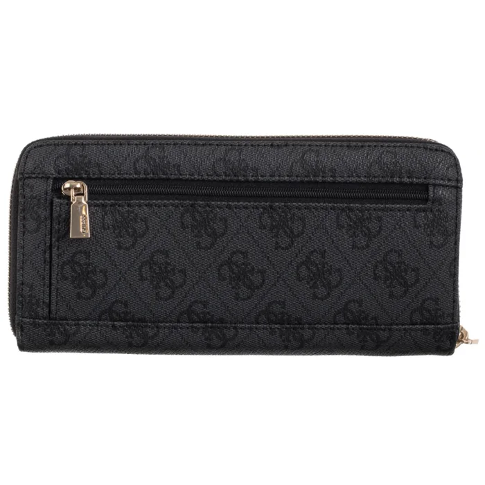 Portfel Guess Laurel II Slg Large Zip Around SWSG74 59146 Coal Logo – zdjęcie 2