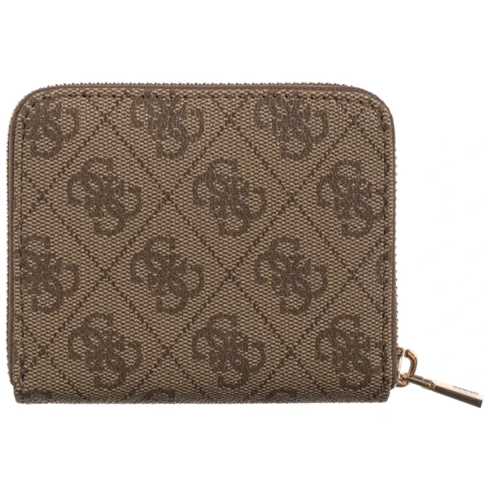 Portfel Guess Laurel II Slg Small Zip Around SWSG74 59137 Latte Logo – zdjęcie 2