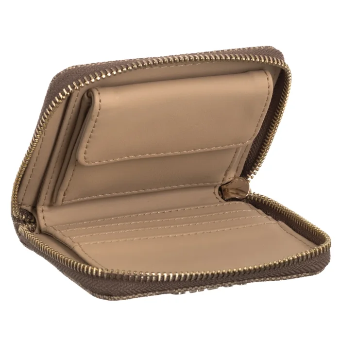 Portfel Guess Laurel II Slg Small Zip Around SWSG74 59137 Latte Logo – zdjęcie 5