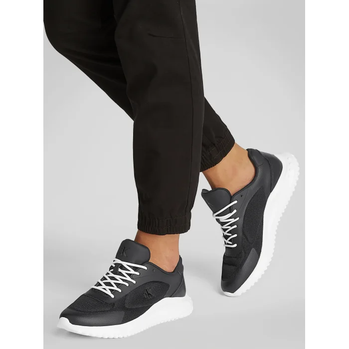 Sneakersy Calvin Klein Eva Runner Low Mesh Mix Ck Black/Bright White YM0YM01185 0GM – zdjęcie 2