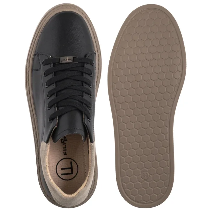 Sneakersy Filippo Czarne DP6119/25 BK BE – zdjęcie 5