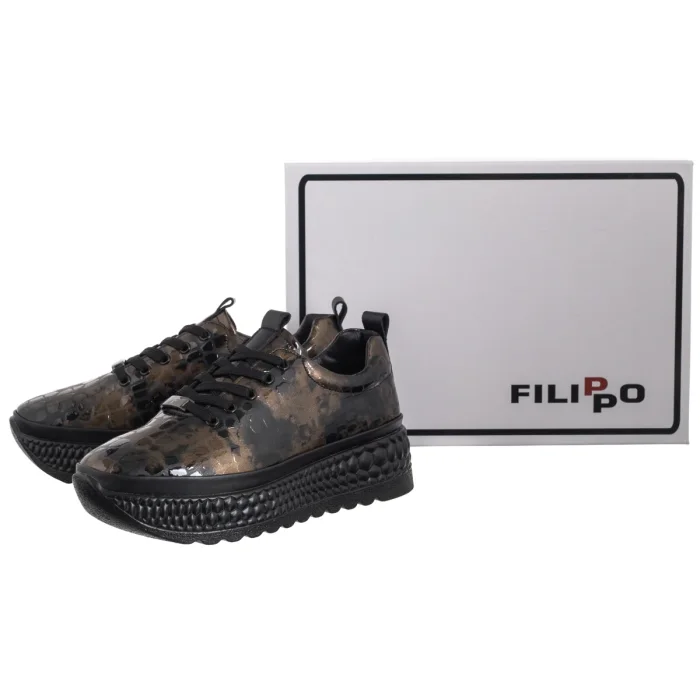 Sneakersy Filippo Brązowe DP7284/25 BR – zdjęcie 6