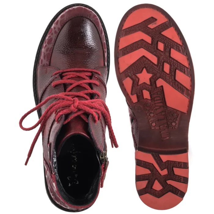 Botki Maciejka Czerwone 07047-08/00-8 – zdjęcie 5