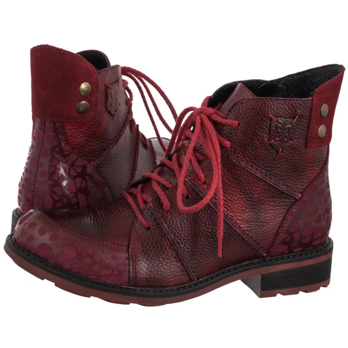 Botki Maciejka Czerwone 07047-08/00-8 – zdjęcie 1