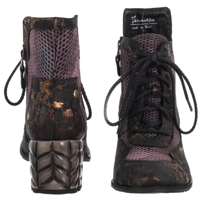 Botki Maciejka Brąz+Bordo 06989-02/00-8 – zdjęcie 4