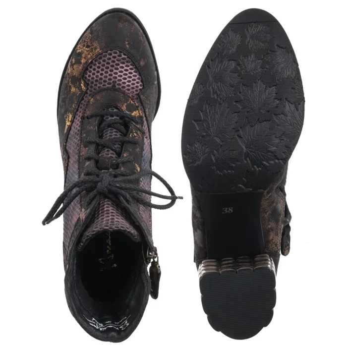 Botki Maciejka Brąz+Bordo 06989-02/00-8 – zdjęcie 5