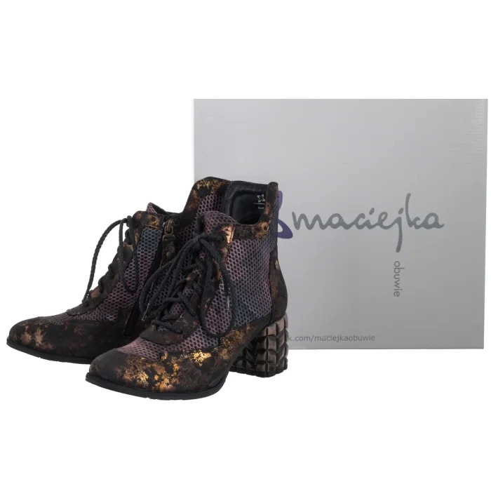 Botki Maciejka Brąz+Bordo 06989-02/00-8 – zdjęcie 6