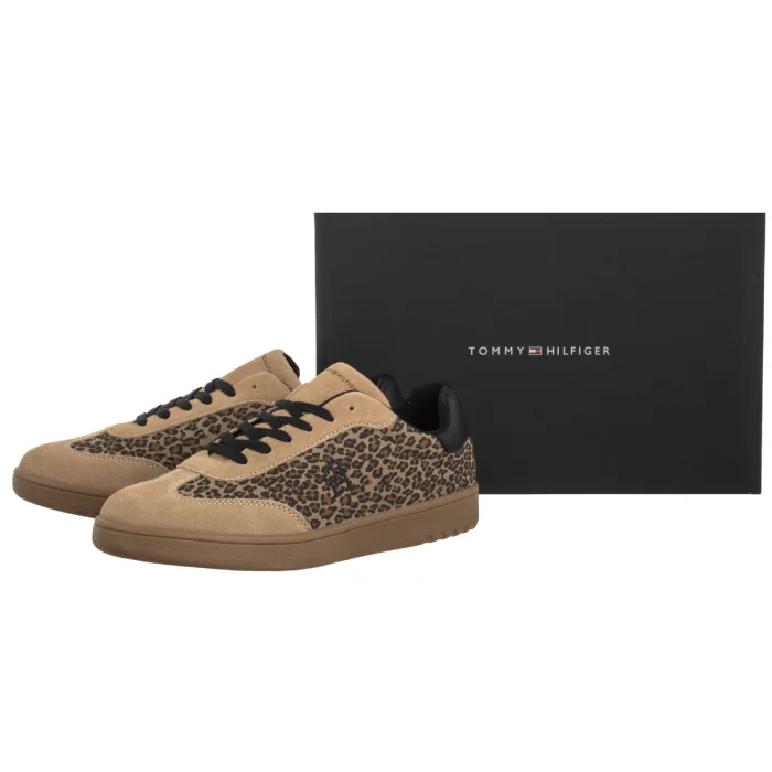 Półbuty Tommy Hilfiger Low Cut Lace-Up Sneaker Taupe/Beige T3A9-33971-1893B016 – zdjęcie 6