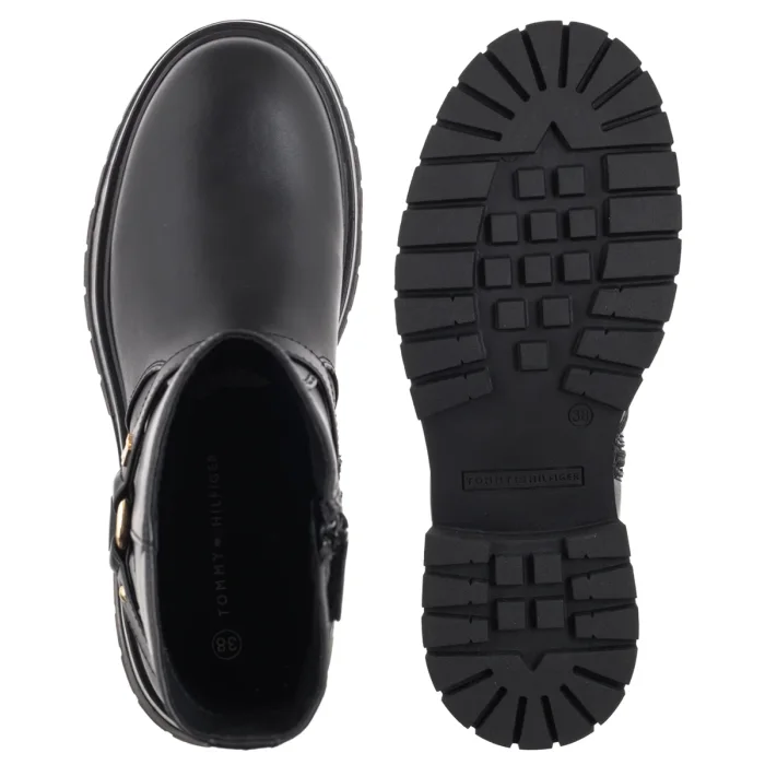 Botki Tommy Hilfiger Bootie Black T3A5-34021-1355999 – zdjęcie 5