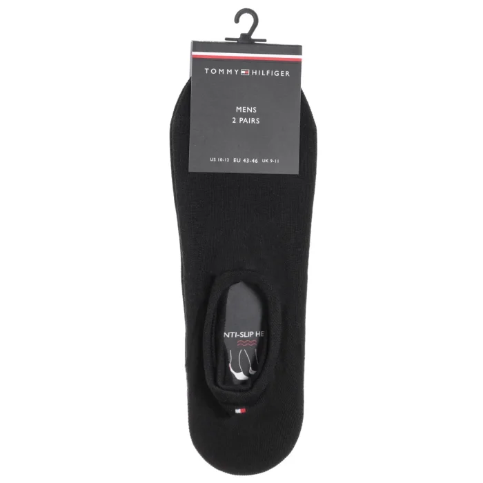 Stopki 2 pary Tommy Hilfiger TH Men Footie 2P Black 382024001 200 – zdjęcie 3