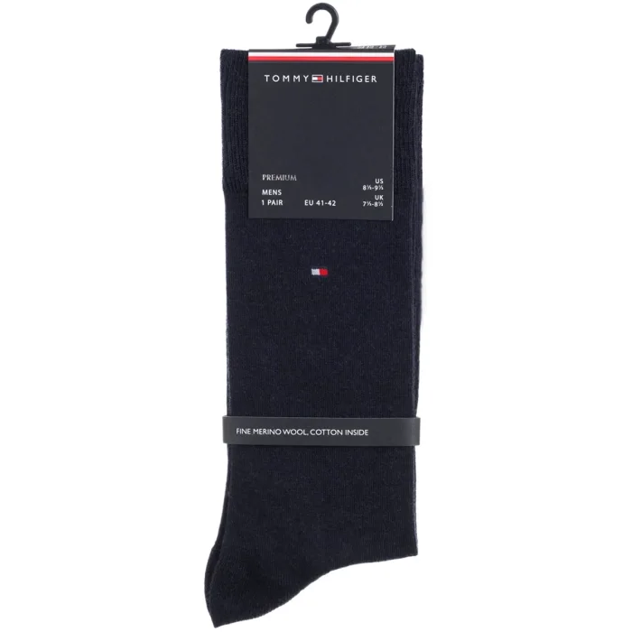 Skarpetki Tommy Hilfiger TH Men Sock 1P Premium Wool Dark Navy 701229682 001 – zdjęcie 3