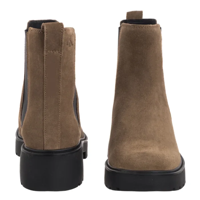 Sztyblety Calvin Klein Chunky Chelsea Boot Suede Classic Taupe YW0YW02071 ADH – zdjęcie 4