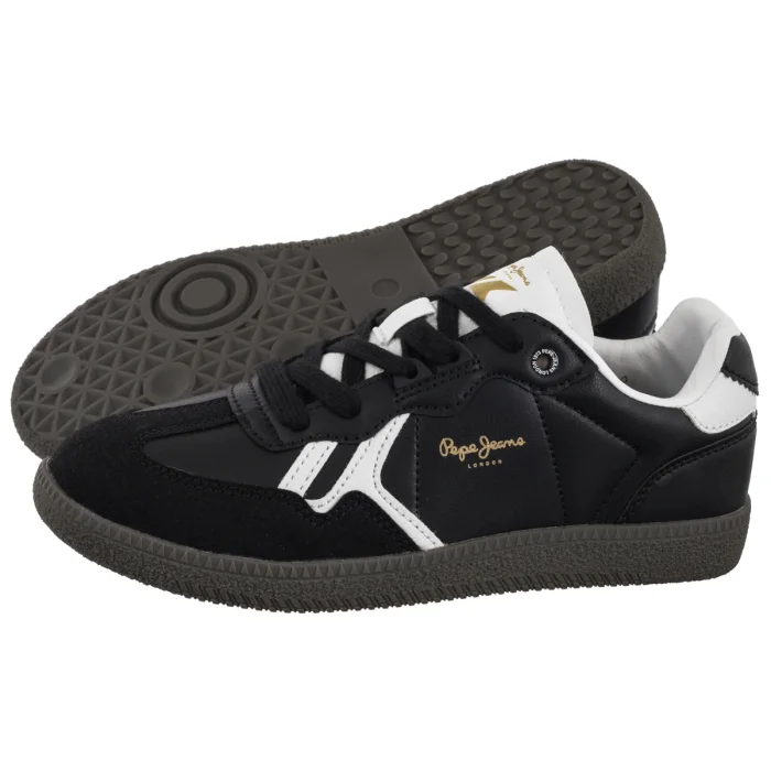 Półbuty Pepe Jeans Ball One Black PBS000001 999 – zdjęcie 1