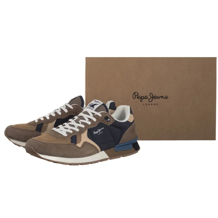 Buty Sportowe Pepe Jeans Brit Colors Mink Beige PMS400004 872 – zdjęcie 6