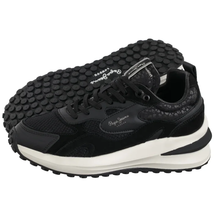Sneakersy Pepe Jeans Winslow One Black PLS600012 999 – zdjęcie 1