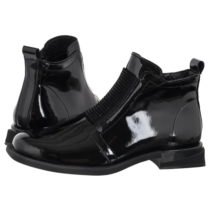 Botki Filippo Czarne DBT7141/25 BK – zdjęcie 1