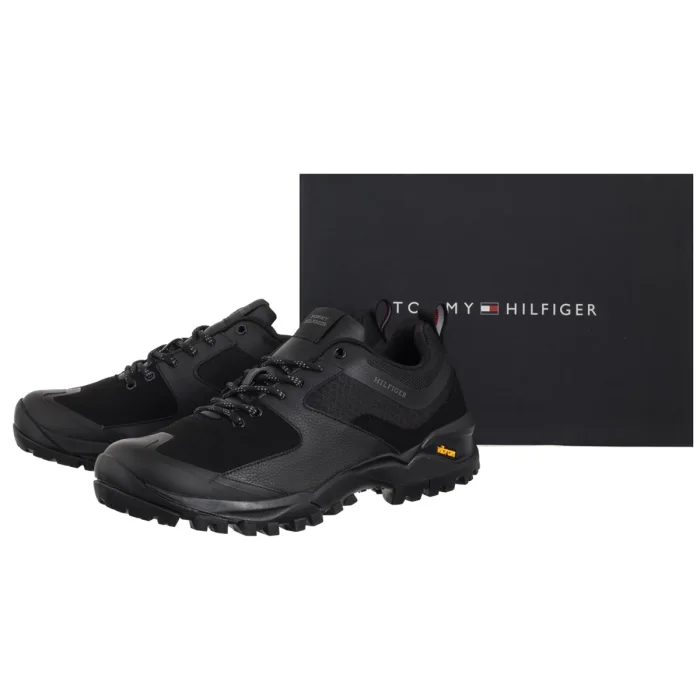 Buty Trekkingowe Tommy Hilfiger VIbram Low Runner Tech Black FM0FM05657 BDS – zdjęcie 6
