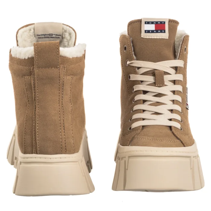Botki Tommy Hilfiger Tjw Vulc Flatform Suede Wl Bronze Twist EN0EN02894 RBH – zdjęcie 4