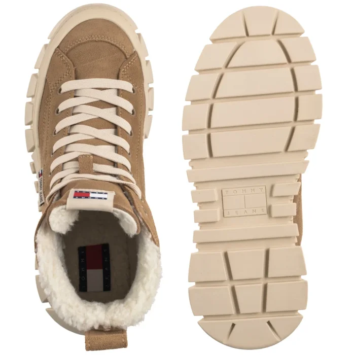Botki Tommy Hilfiger Tjw Vulc Flatform Suede Wl Bronze Twist EN0EN02894 RBH – zdjęcie 5