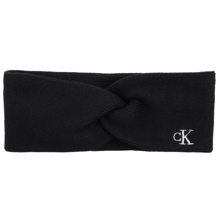 Opaska na Głowę Calvin Klein CK Fine Rib Twist Headband Black LV04F8019G UB1 – zdjęcie 1