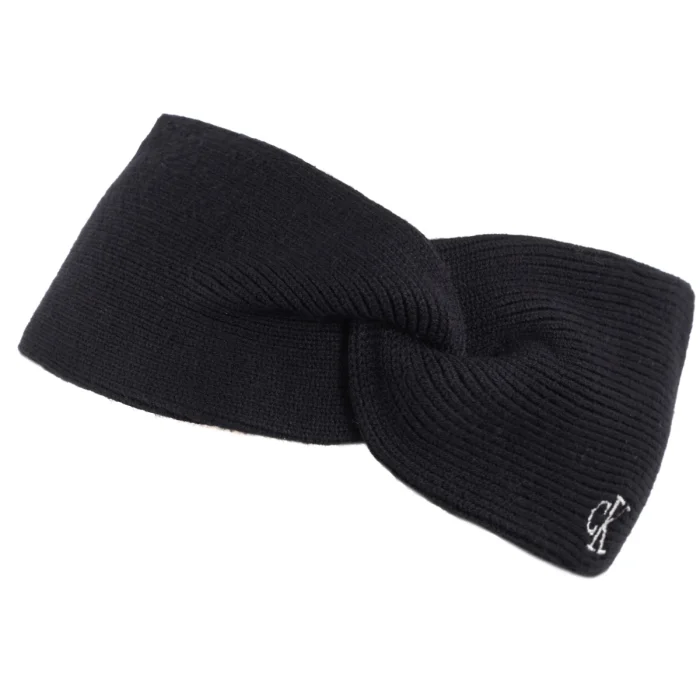 Opaska na Głowę Calvin Klein CK Fine Rib Twist Headband Black LV04F8019G UB1 – zdjęcie 2