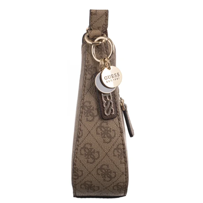 Torebka Guess Noelle II Top Zip Shoulder Bag HWBG96 72180 Latte Logo/Brown – zdjęcie 3