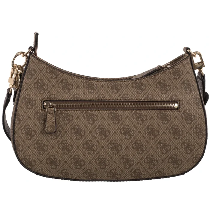 Torebka Guess Noelle II Top Zip Shoulder Bag HWBG96 72180 Latte Logo/Brown – zdjęcie 2