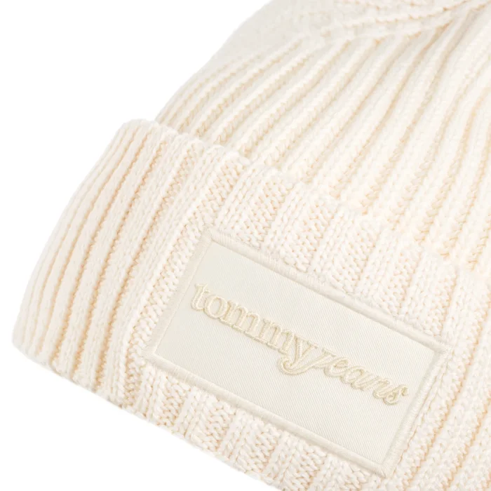Czapka Tommy Hilfiger Tjw Script Beanie AW0AW17909 YBH – zdjęcie 4
