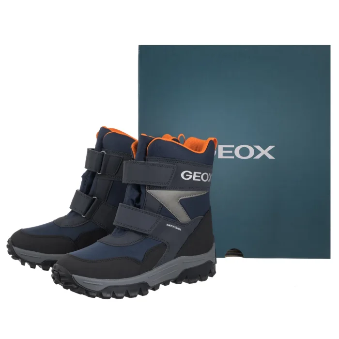 Śniegowce Geox J Himalaya B.B Abx E - Nyl+Dbk Navy J46FRE 0FU50 C0659 – zdjęcie 6