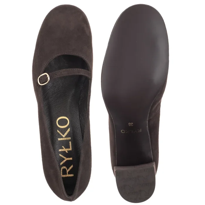 Czółenka Ryłko Brązowe H7NN0___ _3TY – zdjęcie 5