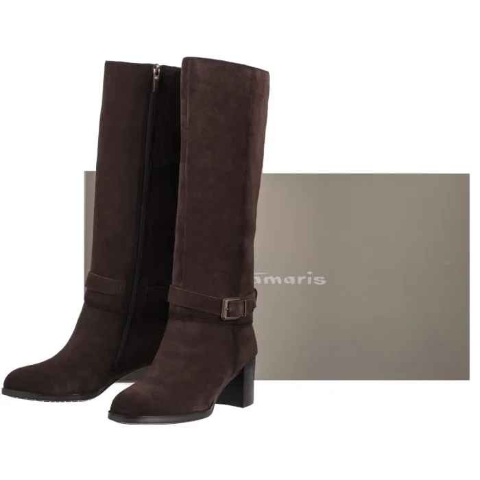 Kozaki Tamaris Brązowe 1-25533-45 304 Mocca – zdjęcie 6