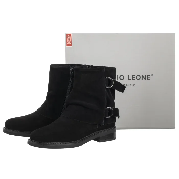 Botki Sergio Leone Czarne BT 25556-S – zdjęcie 6