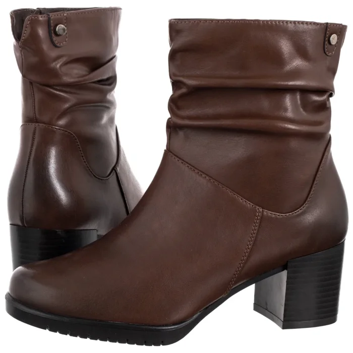 Botki Sergio Leone Brązowe BT 25636-S – zdjęcie 1