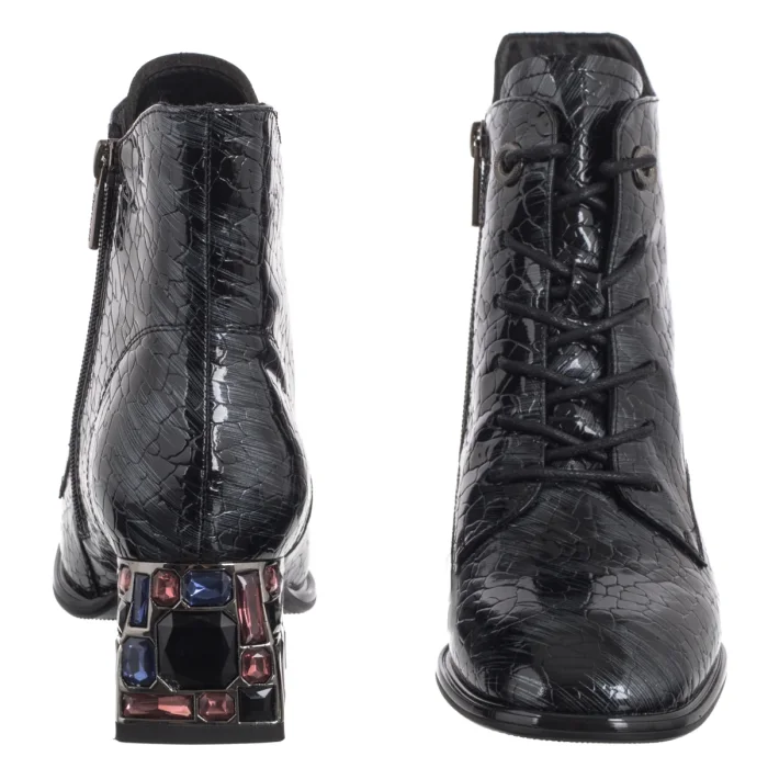 Botki Artiker Czarne/Szare 57C0132 – zdjęcie 4