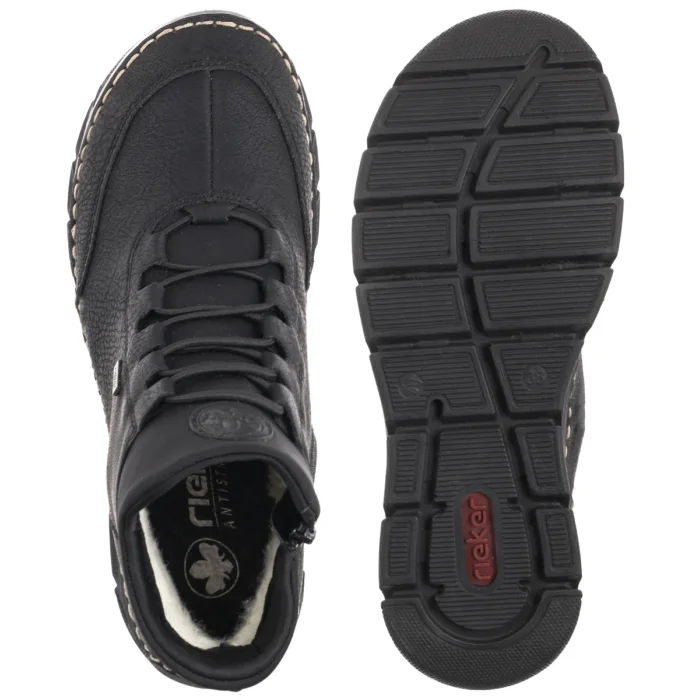 Trzewiki Rieker Czarne 55069-00 Black – zdjęcie 5